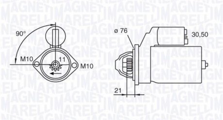 Стартер MAGNETI MARELLI 063721473010