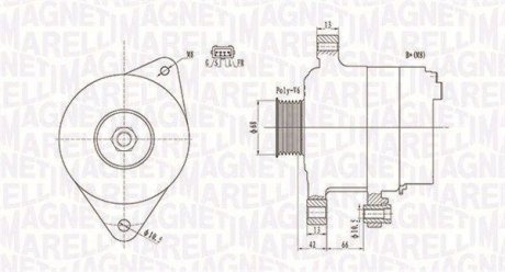 Генератор MAGNETI MARELLI 063732112010