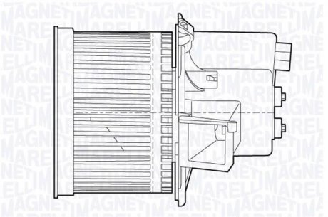 Електродвигун, вентиляція салону MAGNETI MARELLI 069412652010