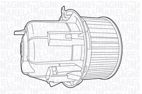 Електродвигун, вентиляція салону MAGNETI MARELLI 069412704010