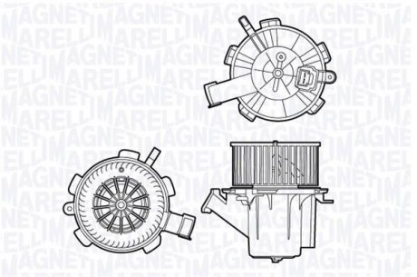 Електродвигун, вентиляція салону MAGNETI MARELLI 069412706010