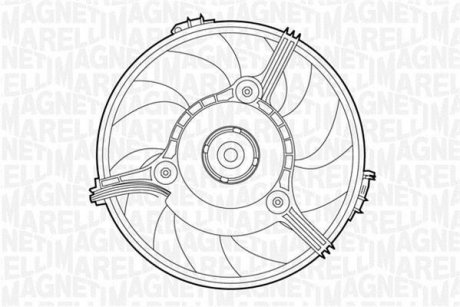 Вентилятор, охолодження двигуна MAGNETI MARELLI 069422263010