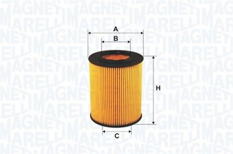 Масляний фільтр MAGNETI MARELLI 153071762442