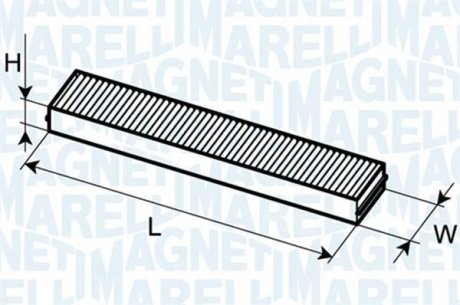 Фильтр воздуха (салона) MAGNETI MARELLI 350203061040