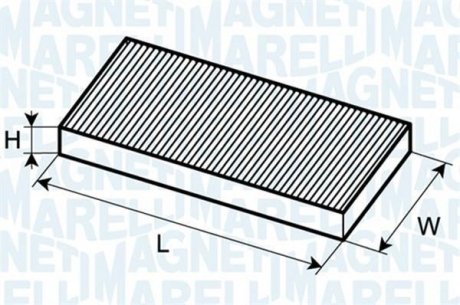 Фильтр воздуха (салона) MAGNETI MARELLI 350203061050