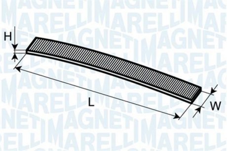 Фильтр воздуха (салона) MAGNETI MARELLI 350203061460