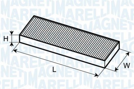 Фільтр повітря (салону) MAGNETI MARELLI 350203061860 (фото 1)