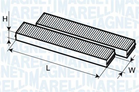 Фильтр воздуха (салона) MAGNETI MARELLI 350203062610