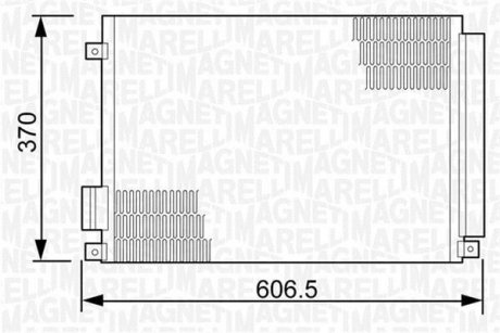 Радиатор кондиционера MAGNETI MARELLI 350203497000