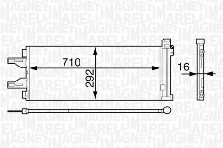 Радиатор кондиционера MAGNETI MARELLI 350203623000 (фото 1)