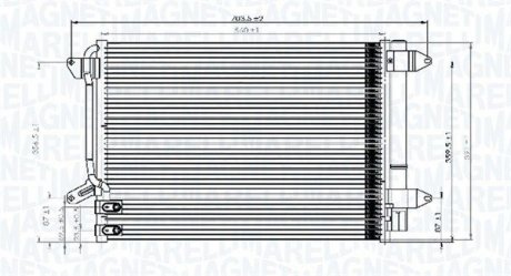 Конденсер кондиціонера MAGNETI MARELLI 350203845000