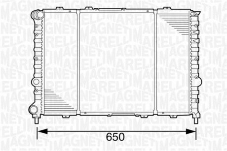 Радиатор, охлаждение двигателя MAGNETI MARELLI 350213100700 (фото 1)