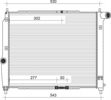 Радиатор, охлаждение двигателя MAGNETI MARELLI 350213891000 (фото 1)