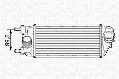 Радіатор, охолодження двигуна MAGNETI MARELLI 351319201500