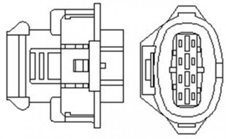 Лямбда-зонд OPEL 4 przewody, 750mm, 6 Ohm, 8W, PALCOWA MAGNETI MARELLI 466016355032