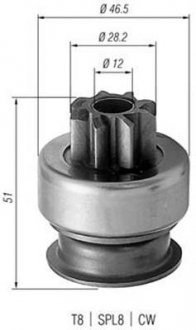 Бендикс стартера MAGNETI MARELLI 940113020176 (фото 1)