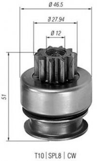 Бендікс стартера MAGNETI MARELLI 940113020178