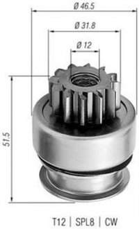 Бендікс стартера MAGNETI MARELLI 940113020261