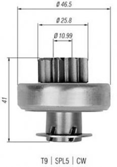 Бендікс стартера MAGNETI MARELLI 940113020324