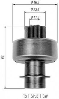 Бендікс стартера MAGNETI MARELLI 940113020336