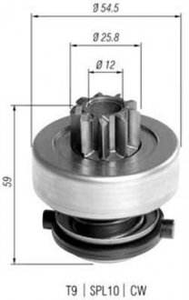 Бендікс стартера MAGNETI MARELLI 940113020372 (фото 1)