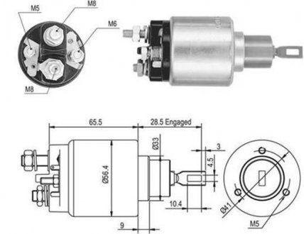 Тягове реле, стартер MAGNETI MARELLI 940113050048