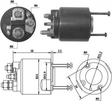 Тягове реле, стартер MAGNETI MARELLI 940113050064