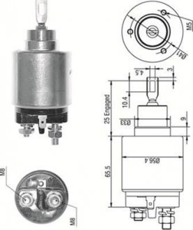 Тяговое реле, стартер MAGNETI MARELLI 940113050273