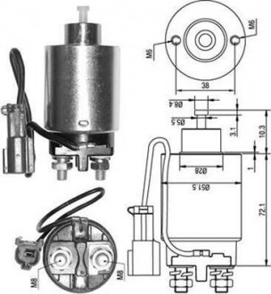 Тягове реле, стартер MAGNETI MARELLI 940113050286