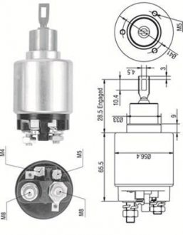 Тяговое реле, стартер MAGNETI MARELLI 940113050323