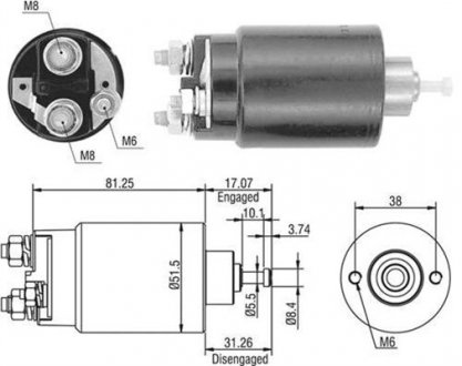 Соленоїд стартера MAGNETI MARELLI 940113050404