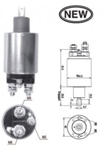 Тягове реле, стартер MAGNETI MARELLI 940113050539