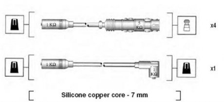 Дроти запалення, набір MAGNETI MARELLI 941055050530