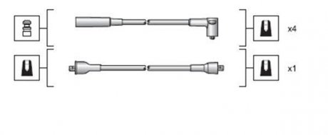 Проволока зажигания, набор MAGNETI MARELLI 941318111023