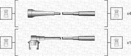 Набір проводів запалення MAGNETI MARELLI 941318111145