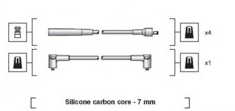 Проволока зажигания, набор MAGNETI MARELLI 941318111251