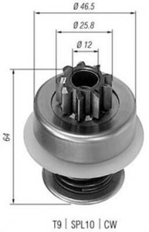 Бендикс стартера MAGNETI MARELLI AMB0015 (фото 1)