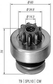 Бендікс стартера MAGNETI MARELLI AMB0071