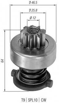 Бендікс стартера AU/OP/VW.IT MAGNETI MARELLI AMB0122