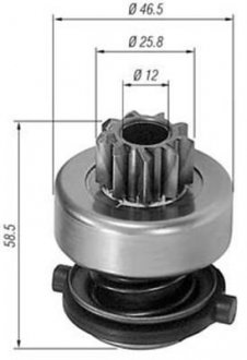 Бендікс стартера MAGNETI MARELLI AMB0138