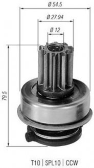 Бендикс стартера MAGNETI MARELLI AMB0199