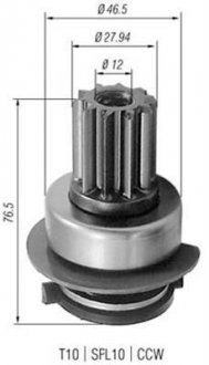 Бендікс стартера MAGNETI MARELLI AMB0223 (фото 1)