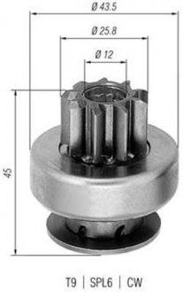 Бендікс стартера MAGNETI MARELLI AMB0237