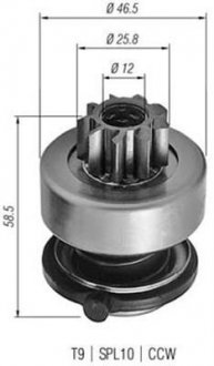 Бендикс стартера MAGNETI MARELLI AMB0255 (фото 1)