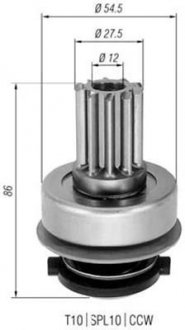 Бендикс стартера MAGNETI MARELLI AMB0274