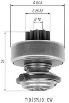 Бендікс стартера MAGNETI MARELLI AMB0323