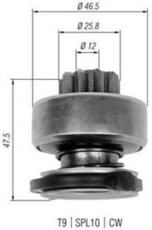 Бендікс стартера MAGNETI MARELLI AMB0329