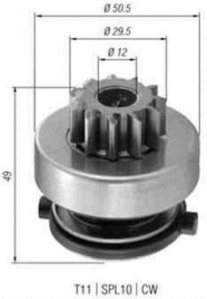 Бендікс стартера MAGNETI MARELLI AMB0366 (фото 1)