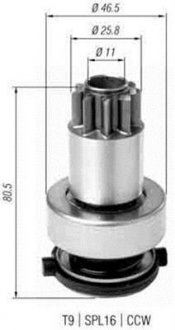 Бендікс стартера MAGNETI MARELLI AMB0385