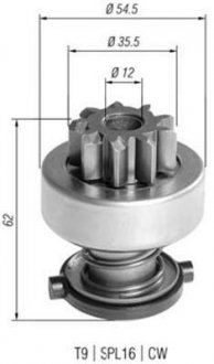 Бендікс стартера MAGNETI MARELLI AMB0392